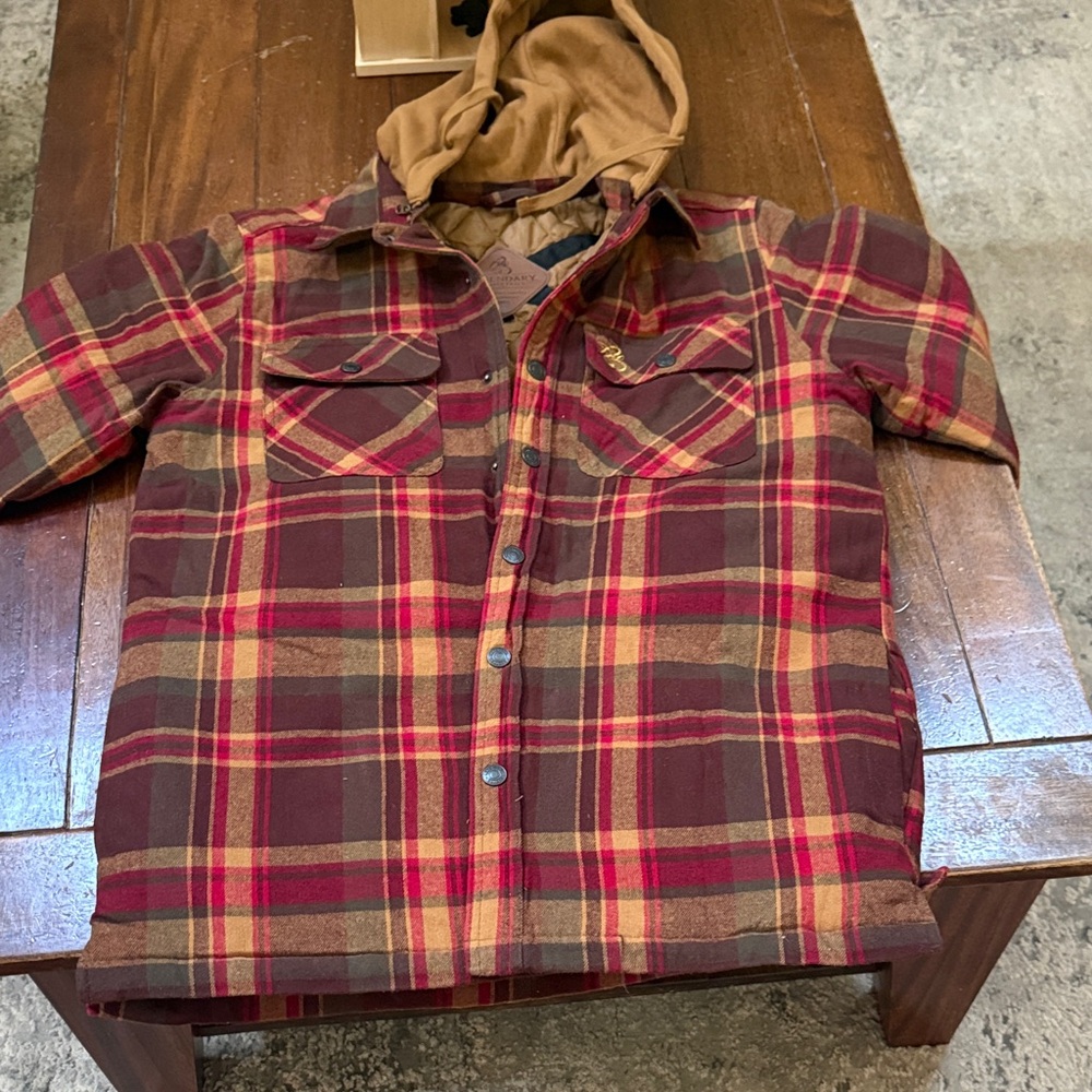 Legendary Whitetails Quilted Plaid Jacket medium
